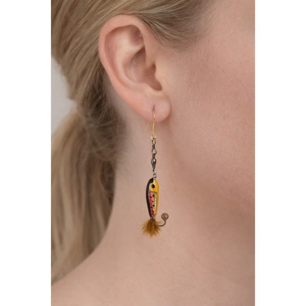 Built Like Tackle – Handmade Lure Earrings (Nickel-Free, One of a Kind)